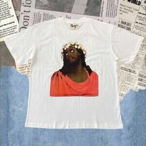 Denim Tears Men's White Short Sleeve